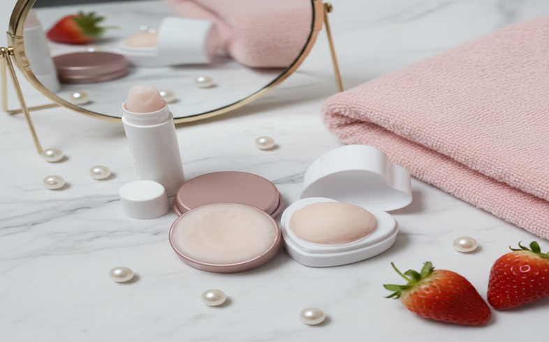 Exfoliating lipbalm with HyPearls